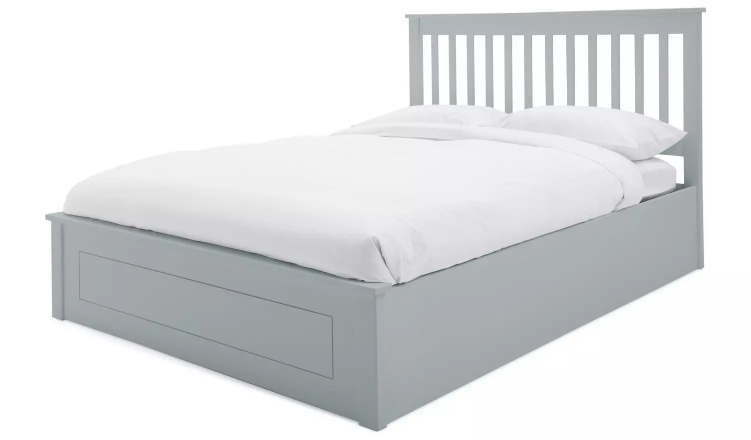 Argos Home Aspley Kingsize Wooden End Lift Ottoman Bed- Grey