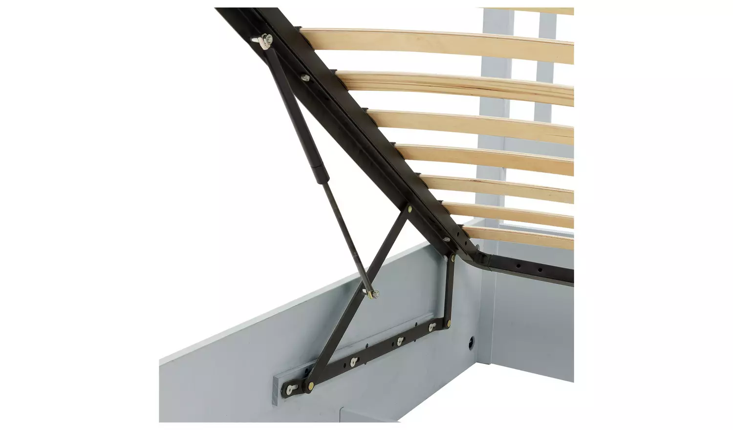 Argos Home Aspley Kingsize Wooden End Lift Ottoman Bed- Grey