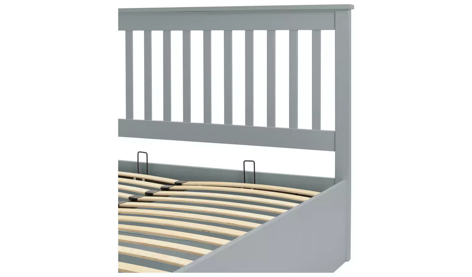 Argos Home Aspley Kingsize Wooden End Lift Ottoman Bed- Grey