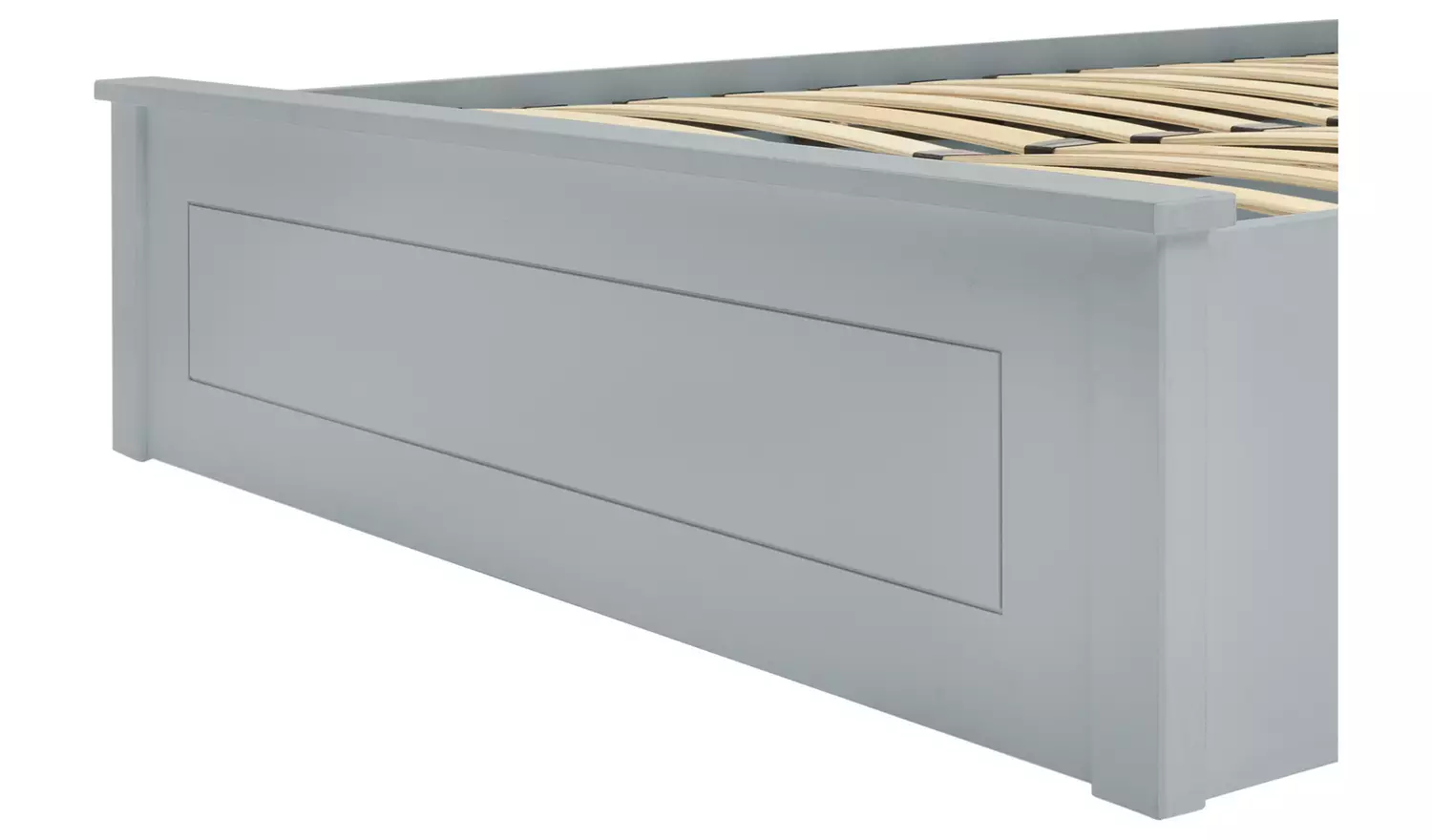 Argos Home Aspley Kingsize Wooden End Lift Ottoman Bed- Grey