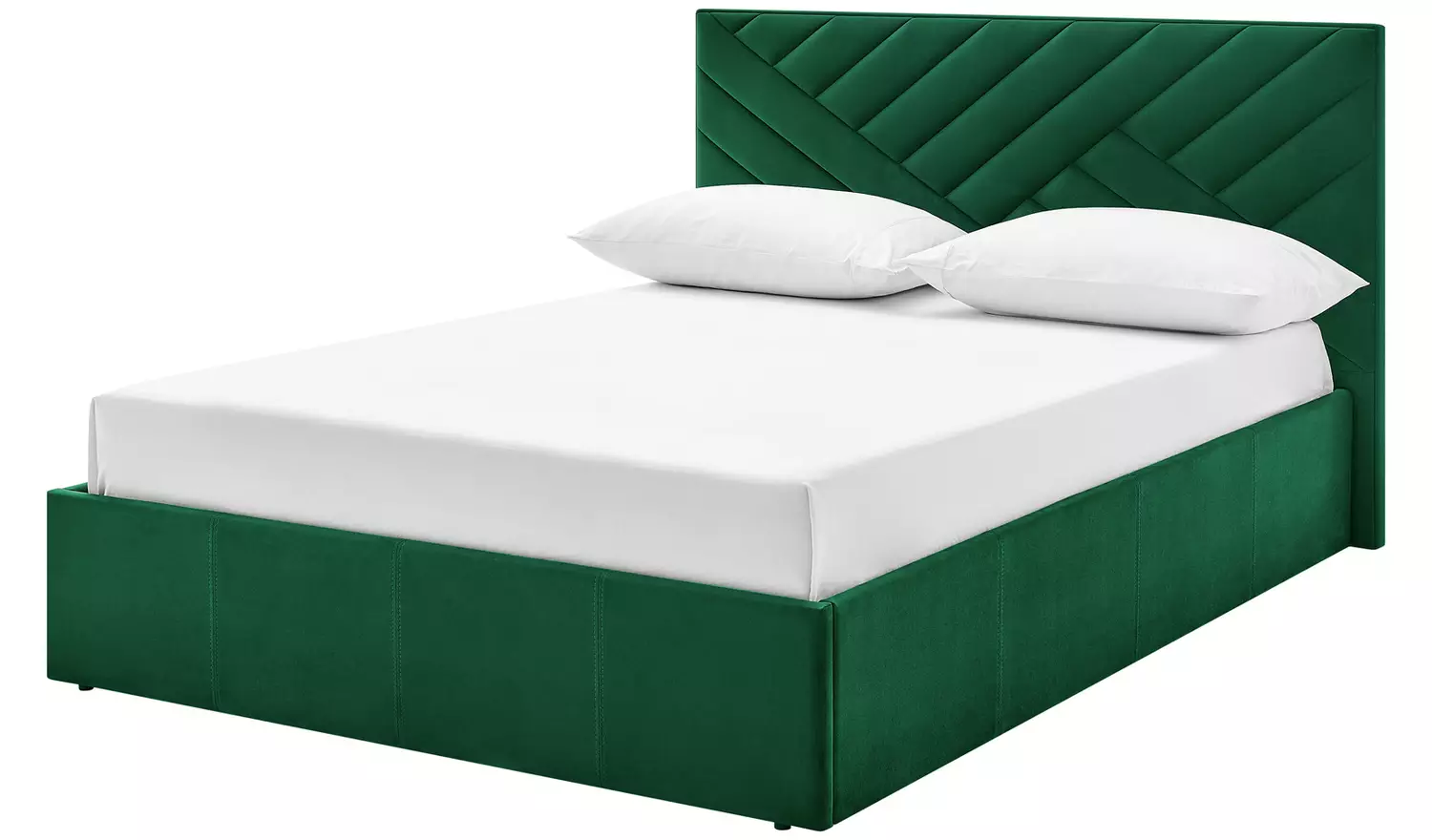 Argos Home Luca Double End Lift Ottoman Bed - Green