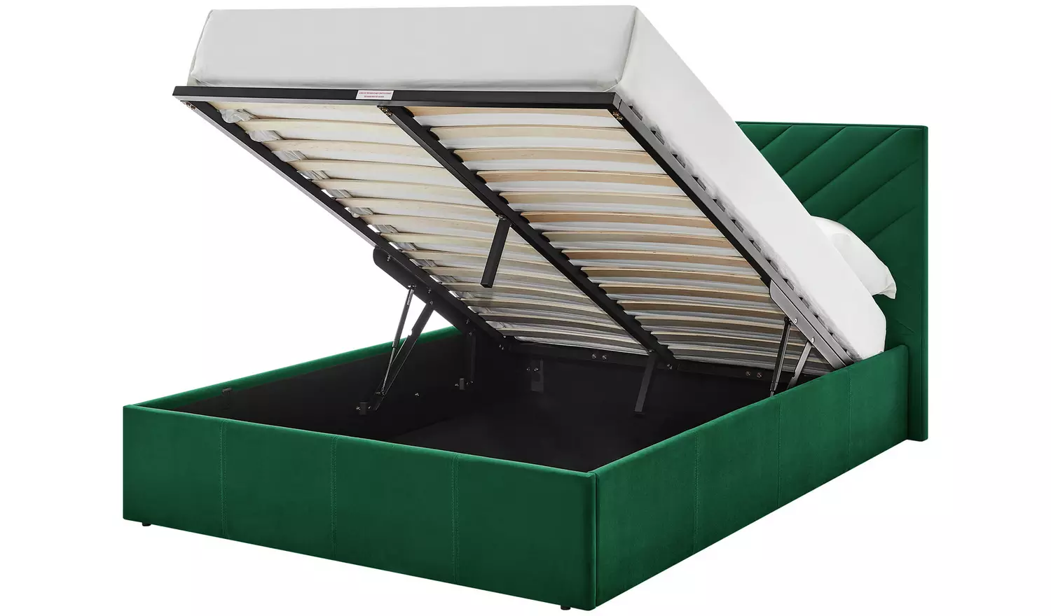 Argos Home Luca Double End Lift Ottoman Bed - Green