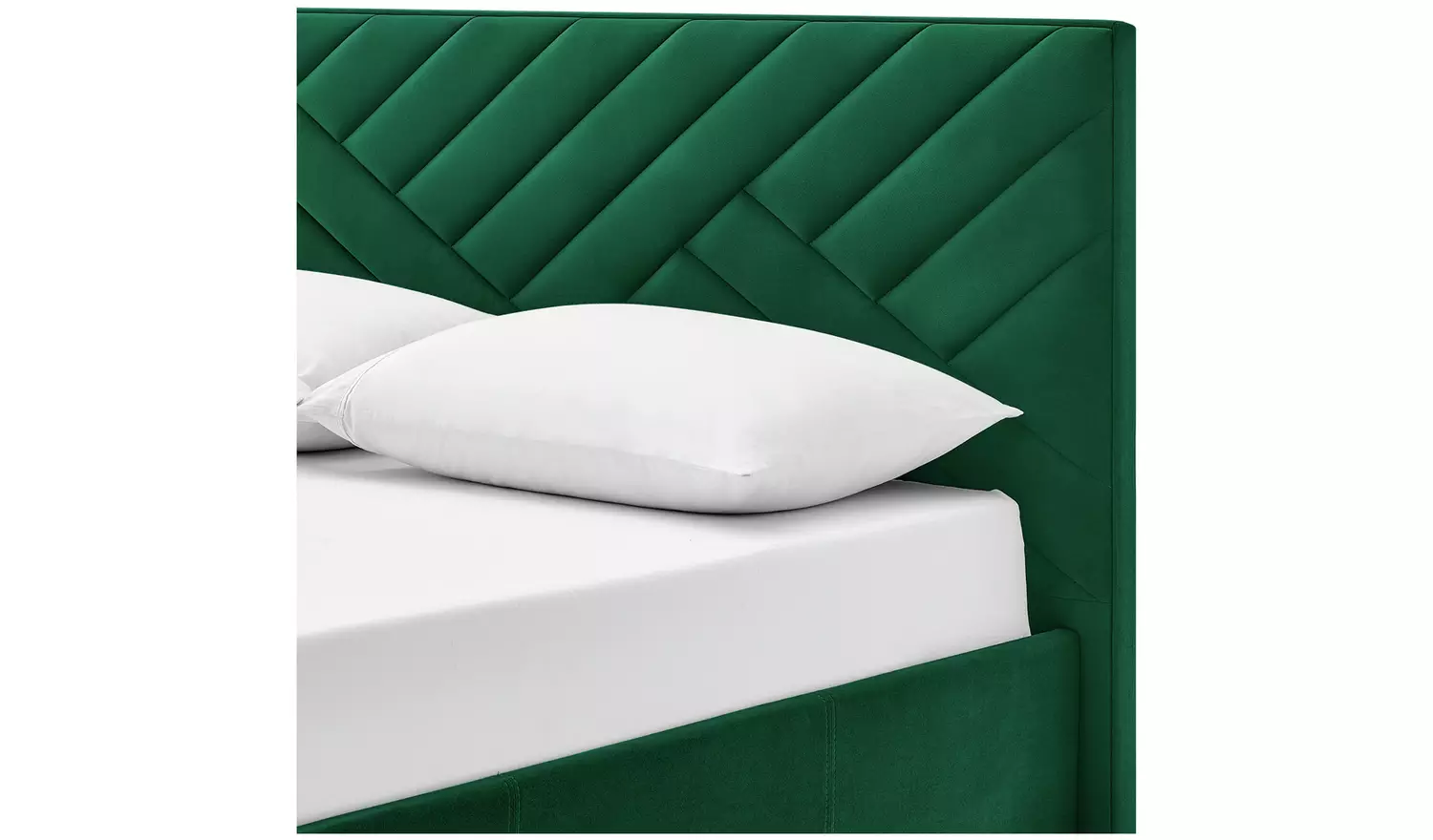Argos Home Luca Double End Lift Ottoman Bed - Green