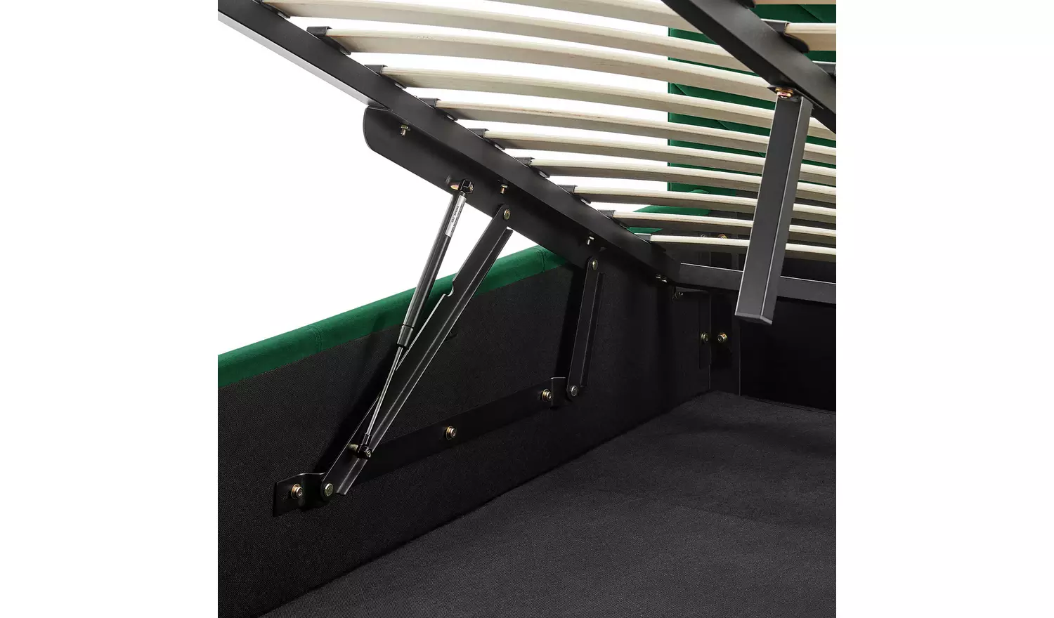 Argos Home Luca Small Double End Lift Ottoman Bed - Green