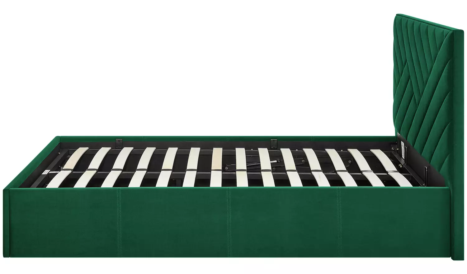 Argos Home Luca Small Double End Lift Ottoman Bed - Green