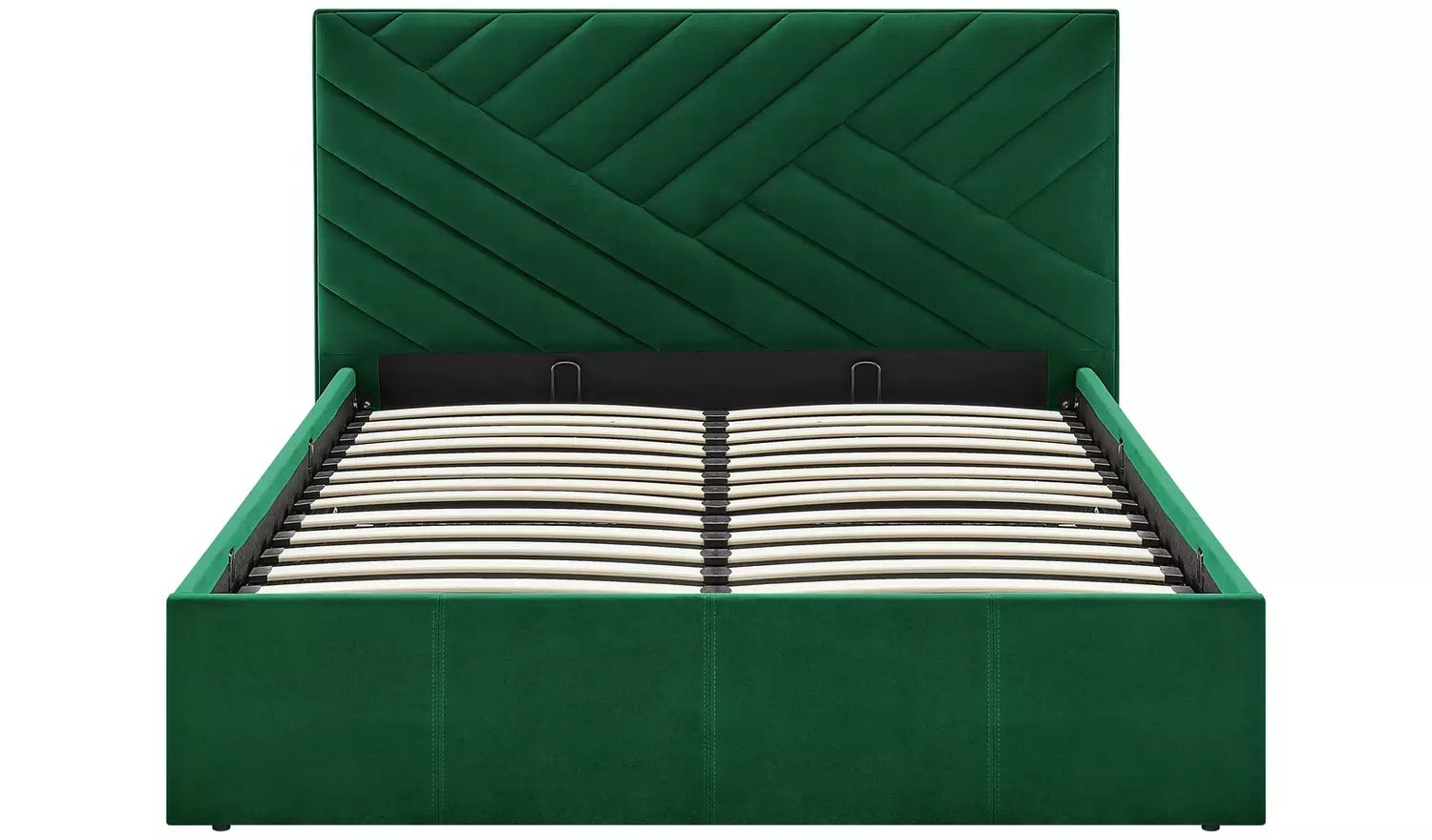 Argos Home Luca Small Double End Lift Ottoman Bed - Green