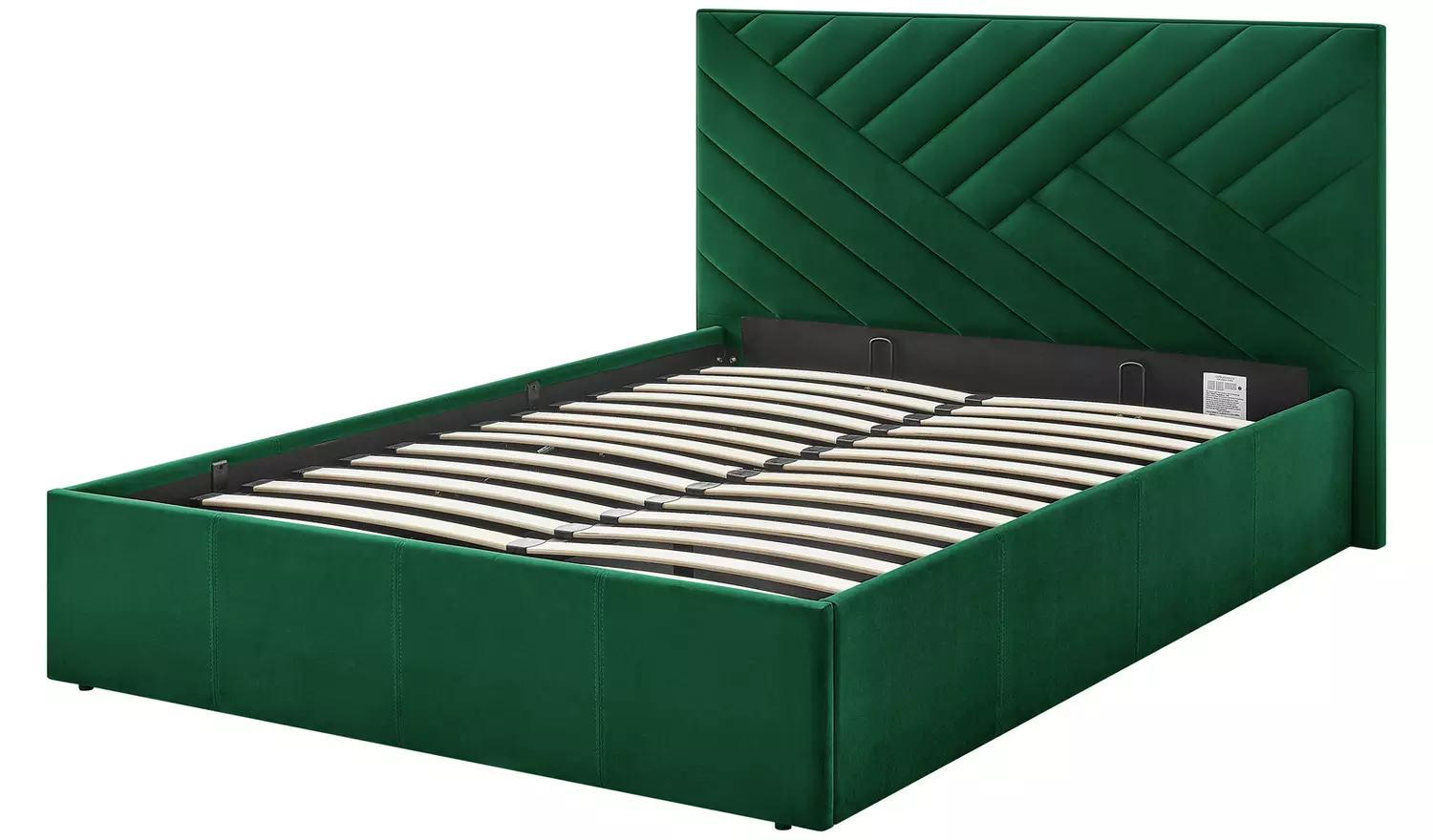 Argos Home Luca Small Double End Lift Ottoman Bed - Green