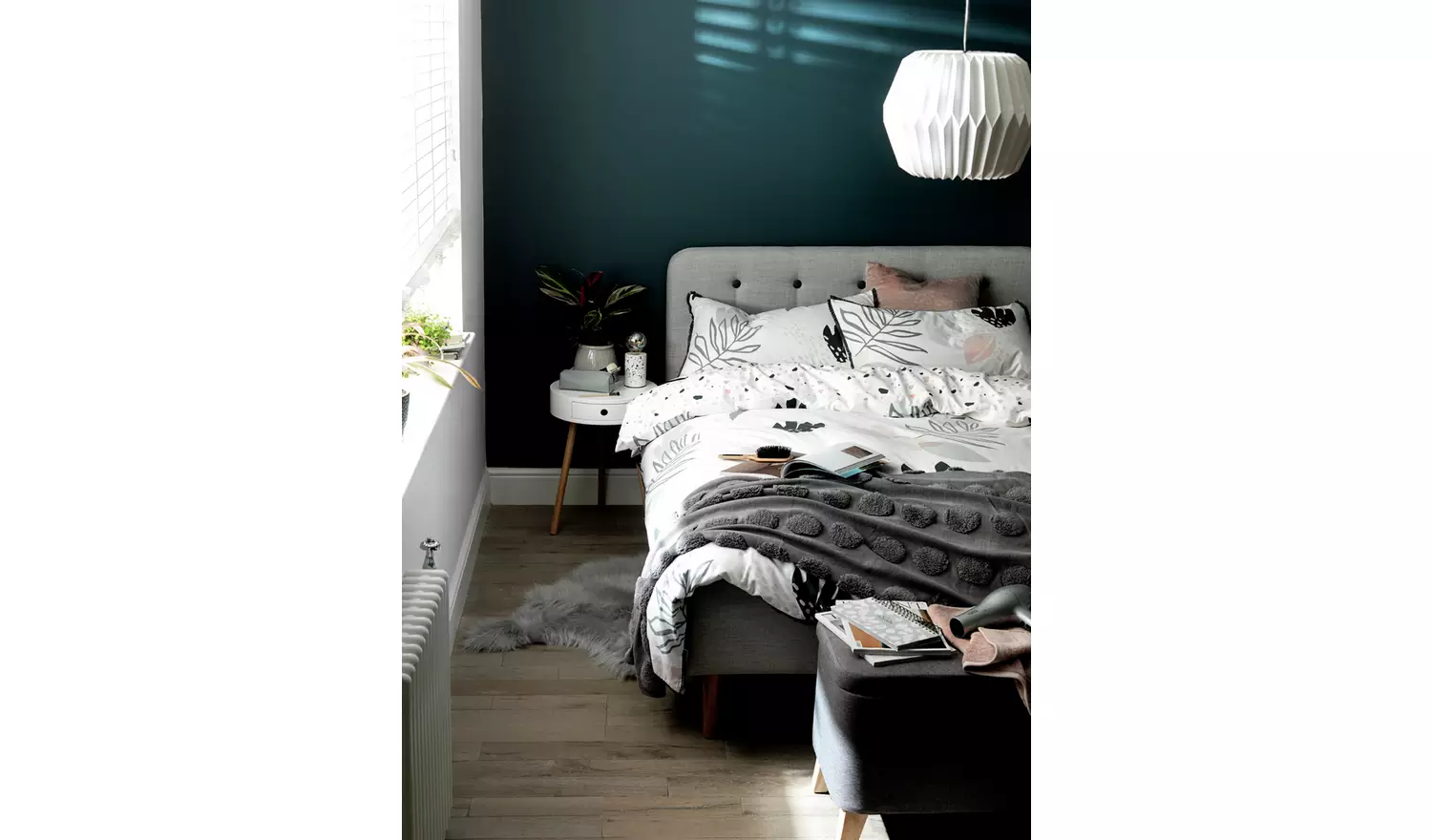 Habitat Aspen Kingsize Fabric Bed Frame - Grey