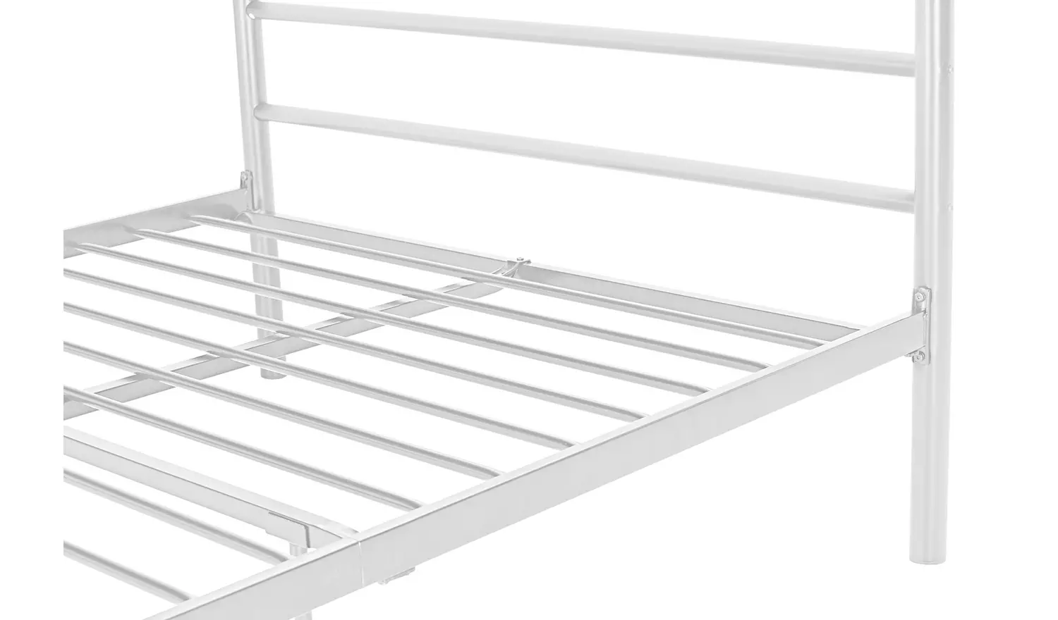 Argos Home Avalon Double Metal Bed Frame - White