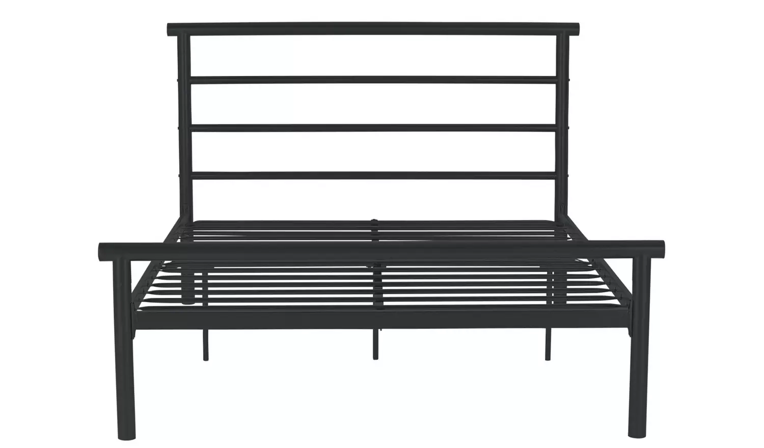 Argos Home Avalon Double Metal Bed Frame - Black