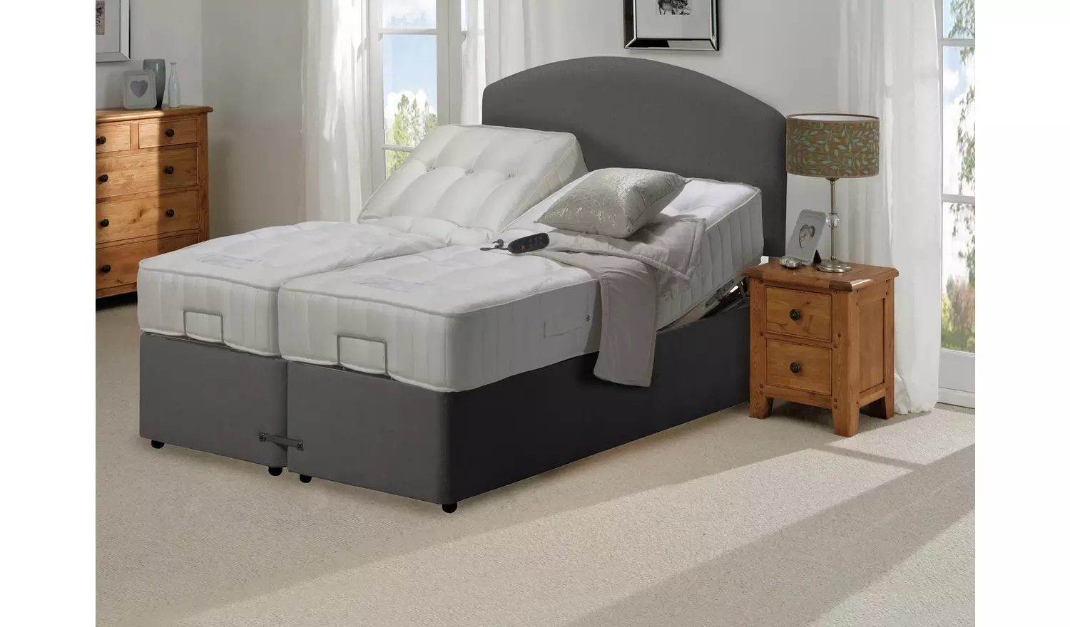 Adjustamac Newquay Adjustable Kingsize Bed & Pocket Mattress