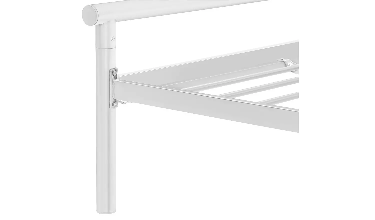 Argos Home Avalon Single Metal Bed Frame - White