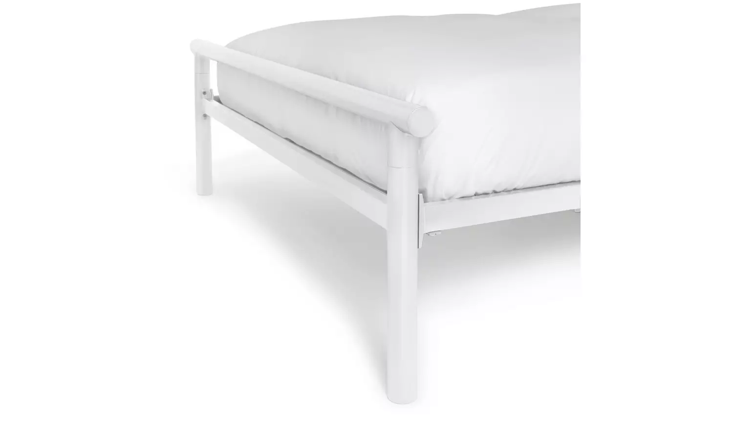 Argos Home Avalon Single Metal Bed Frame - White