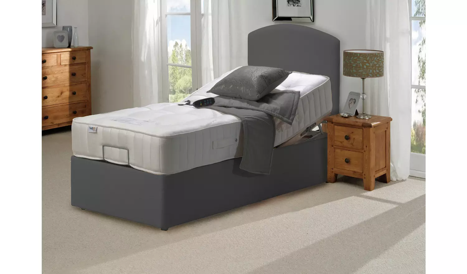 Adjustamac Newquay Adjustable Single Bed & Pocket Mattress