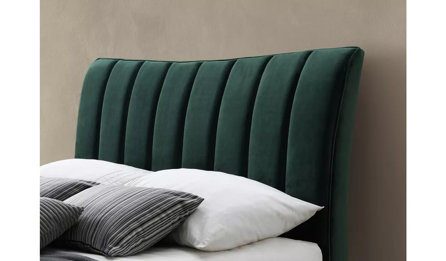 Birlea Clover Kingsize Fabric Bed Frame - Green