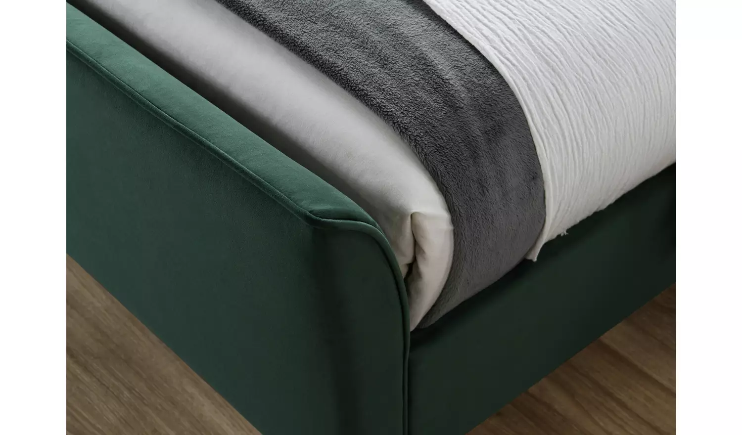 Birlea Clover Kingsize Fabric Bed Frame - Green