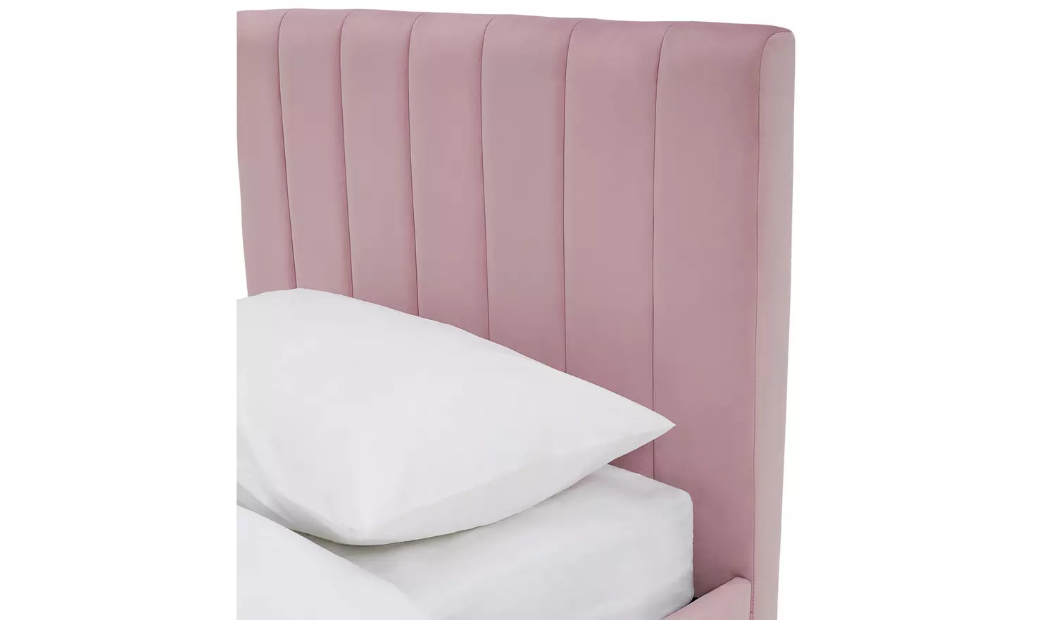 Argos Home Pandora Single Velvet Bed Frame - Pink