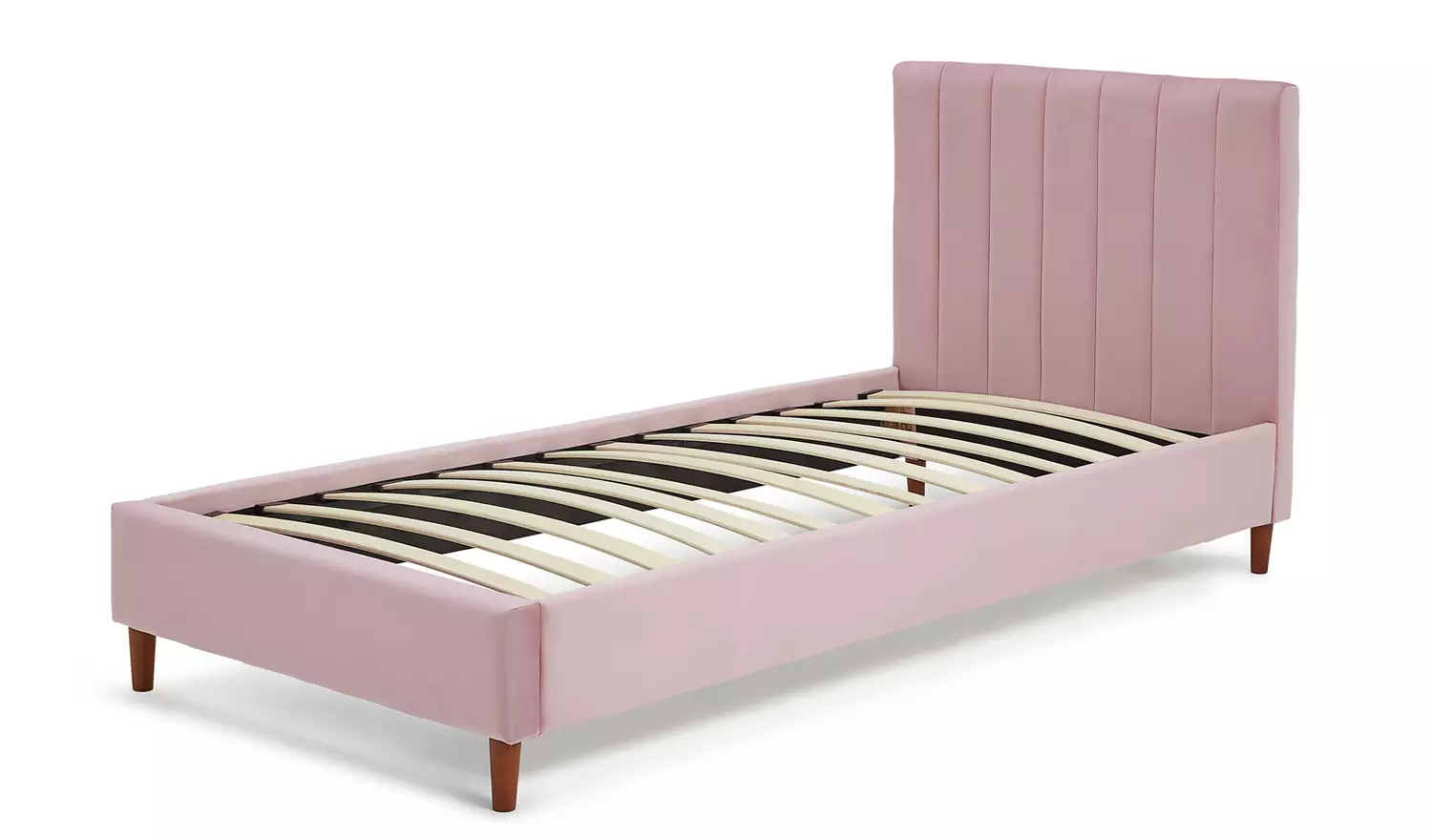 Argos Home Pandora Single Velvet Bed Frame - Pink