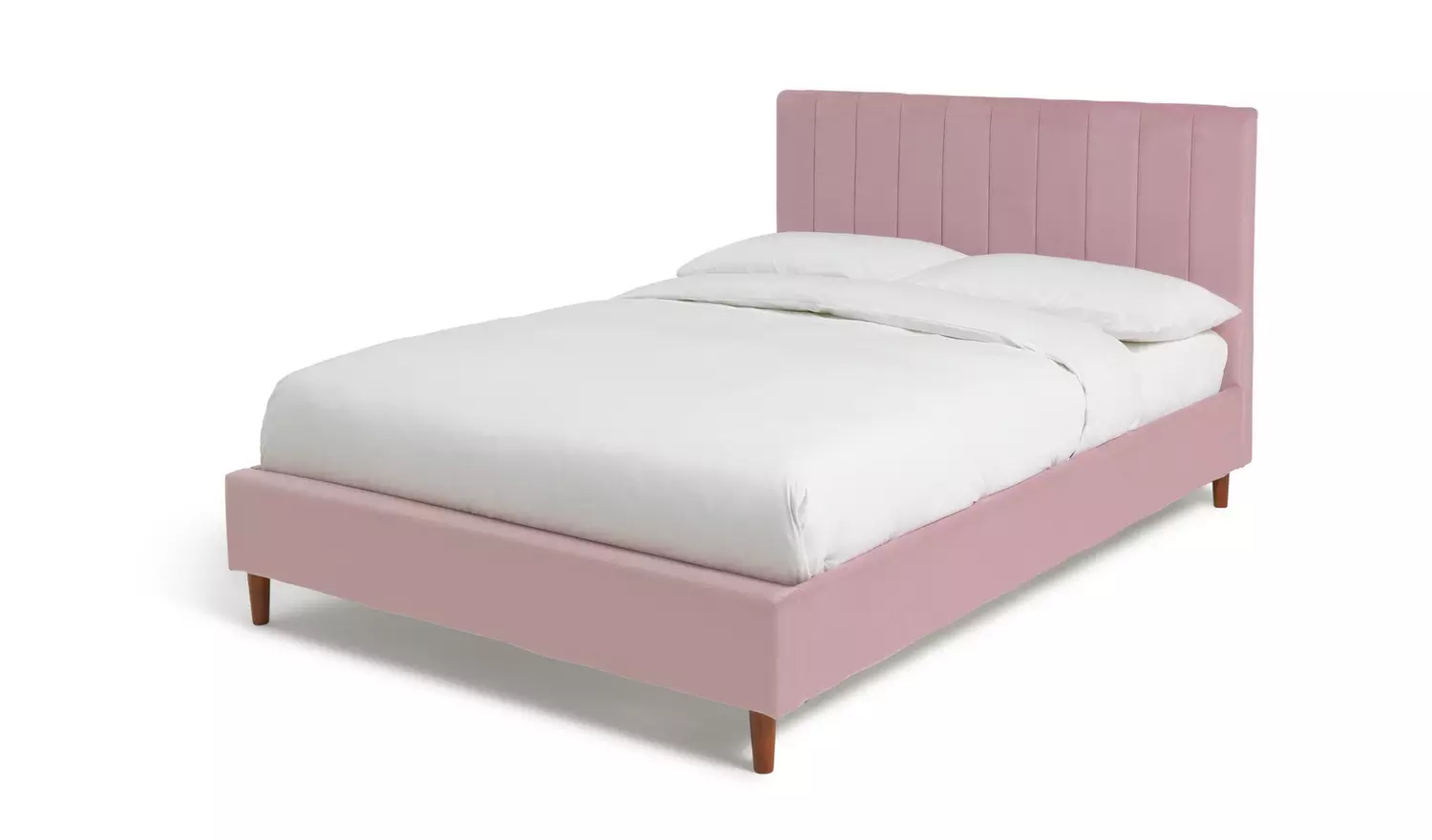 Argos Home Pandora Double Velvet Bed Frame - Pink