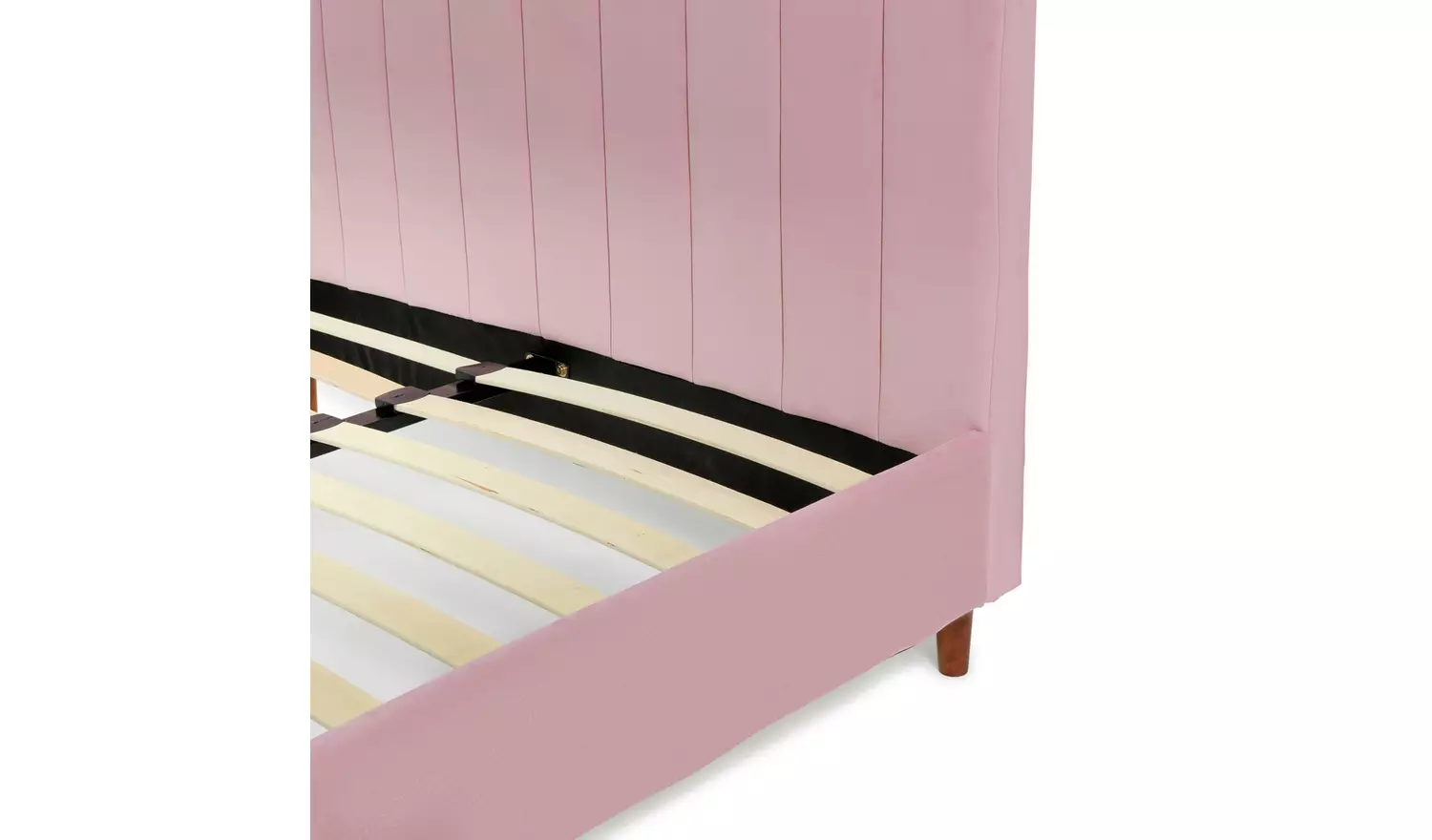 Argos Home Pandora Small Double Velvet Bed Frame - Pink