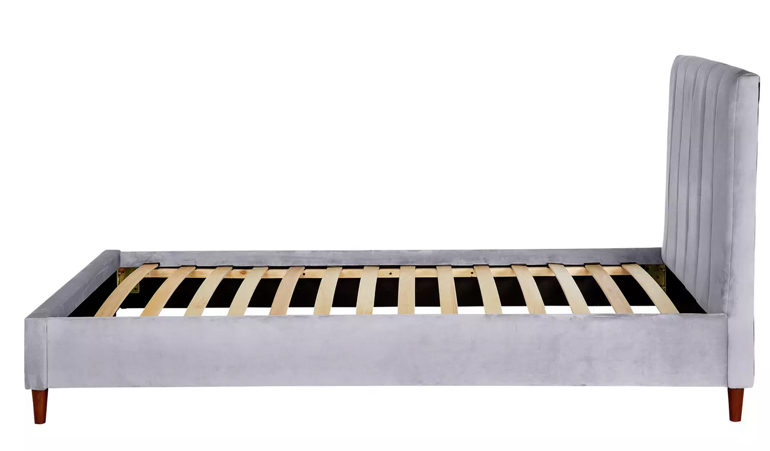 Argos Home Pandora Single Velvet Bed Frame - Grey