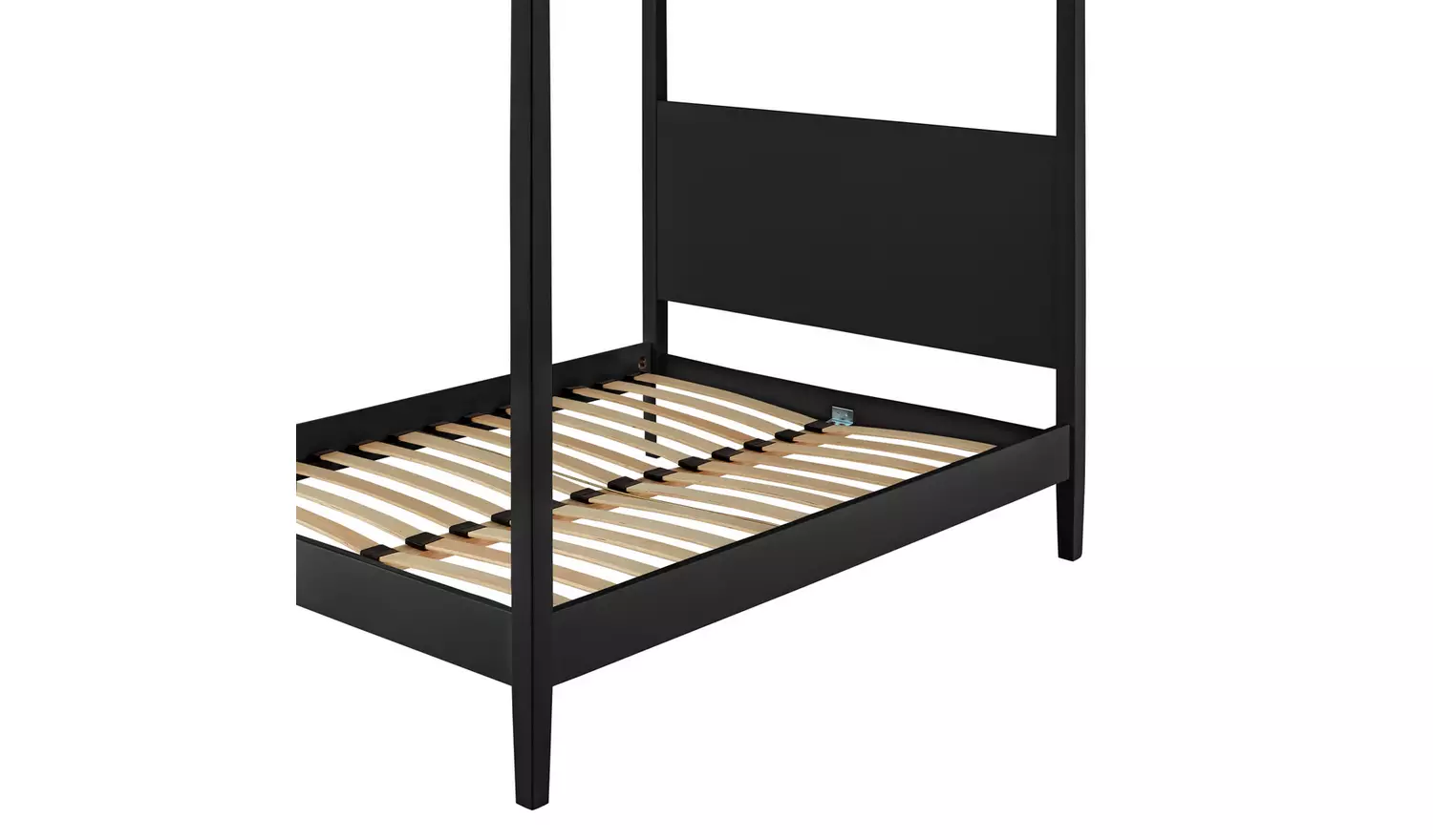 Habitat Blissford Four Poster Double Wooden Bed Frame -Black