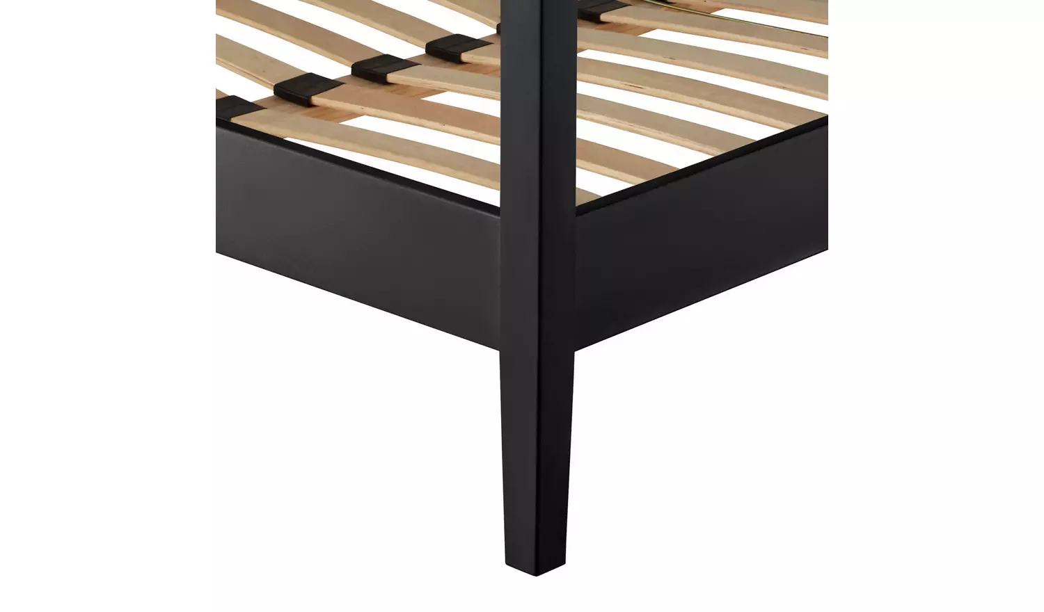 Habitat Blissford Four Poster Double Wooden Bed Frame -Black