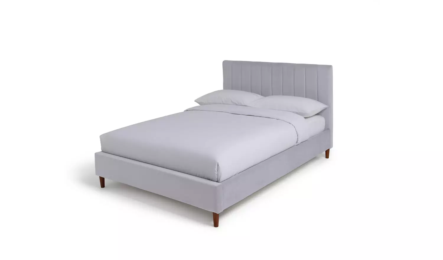 Argos Home Pandora Small Double Velvet Bed Frame - Grey
