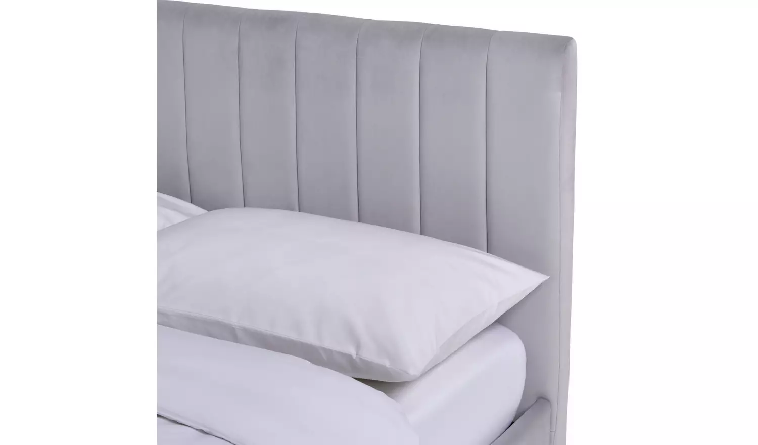 Argos Home Pandora Small Double Velvet Bed Frame - Grey