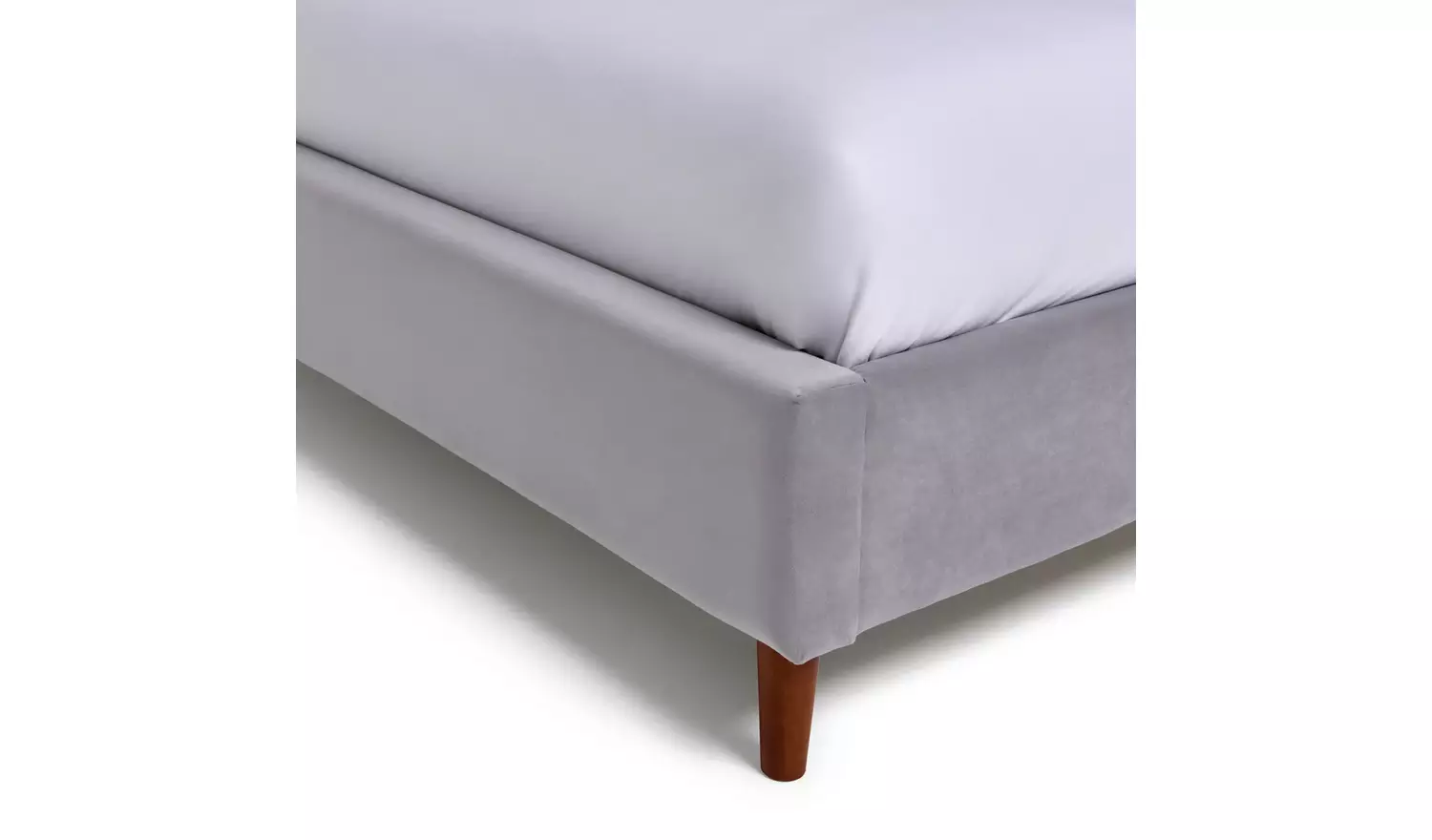 Argos Home Pandora Small Double Velvet Bed Frame - Grey