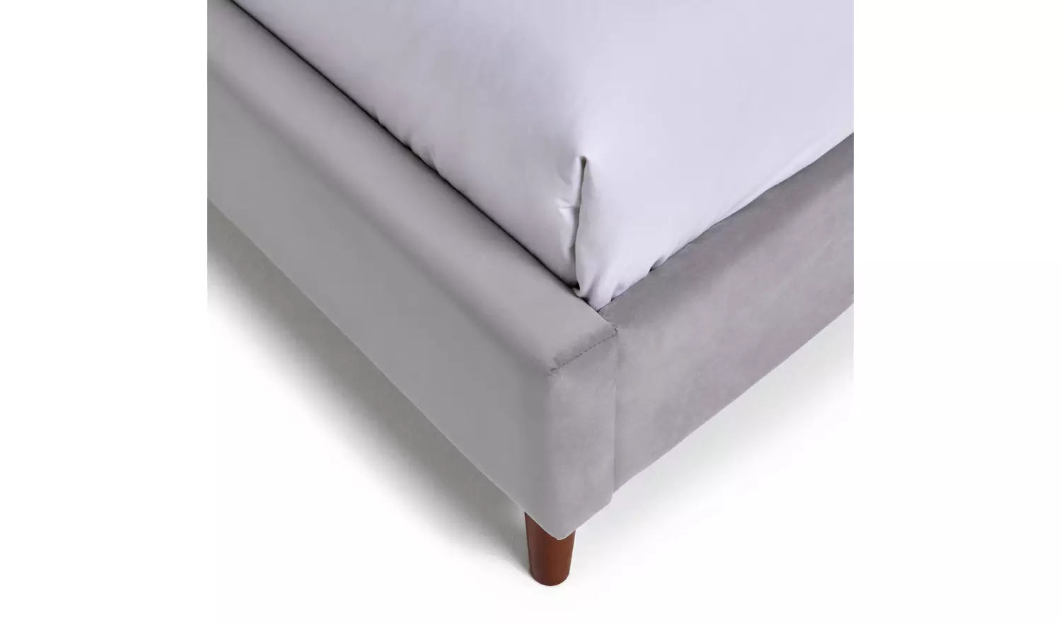 Argos Home Pandora Small Double Velvet Bed Frame - Grey