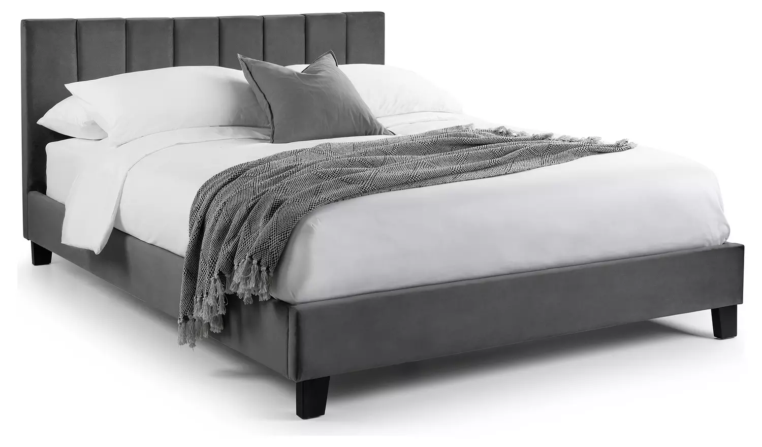 Julian Bowen Rosa Single Bed Frame in a Box - Grey