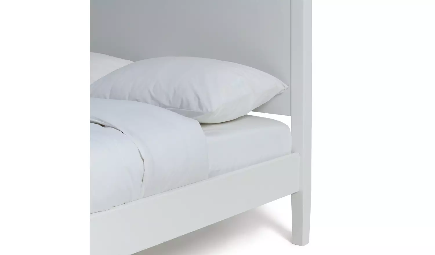 Habitat Blissford 4 Poster Double Wooden Bed Frame - White