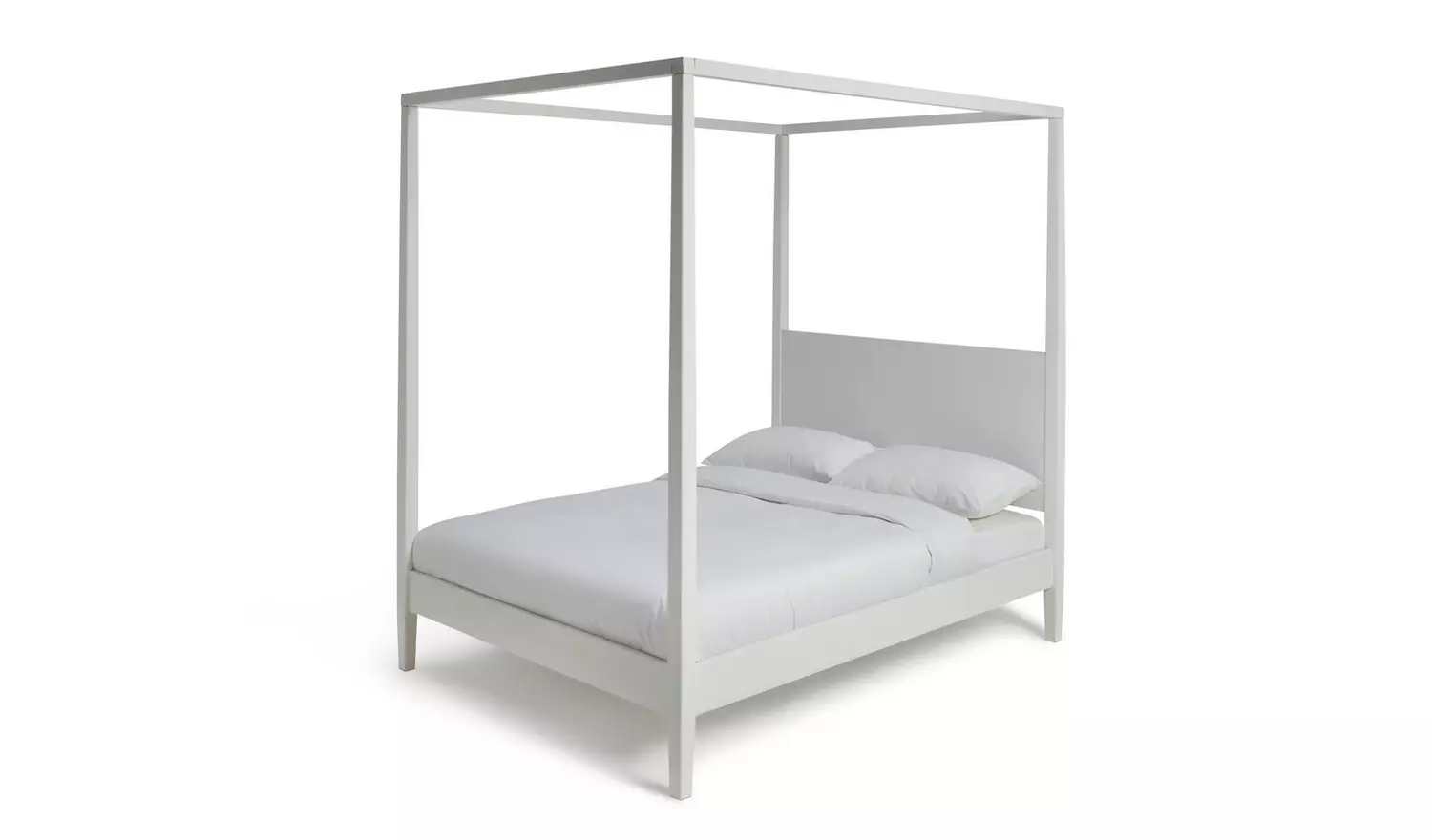 Habitat Blissford 4 Poster Kingsize Wooden Bed Frame - White
