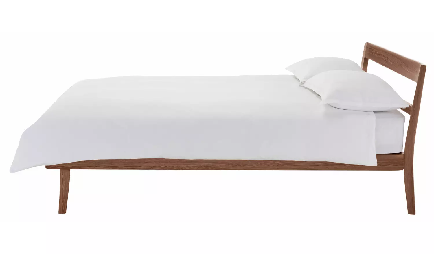 Habitat Tatsuma Double Wooden Bed Frame - Walnut