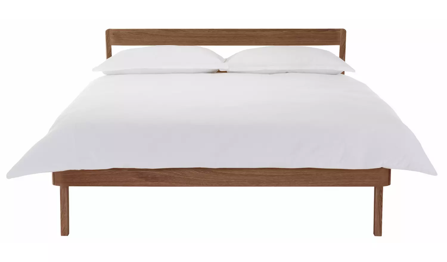 Habitat Tatsuma Double Wooden Bed Frame - Walnut