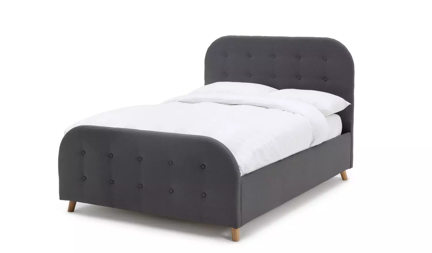 Argos Home Ashby Kingsize Fabric Ottoman Bed Frame - Grey