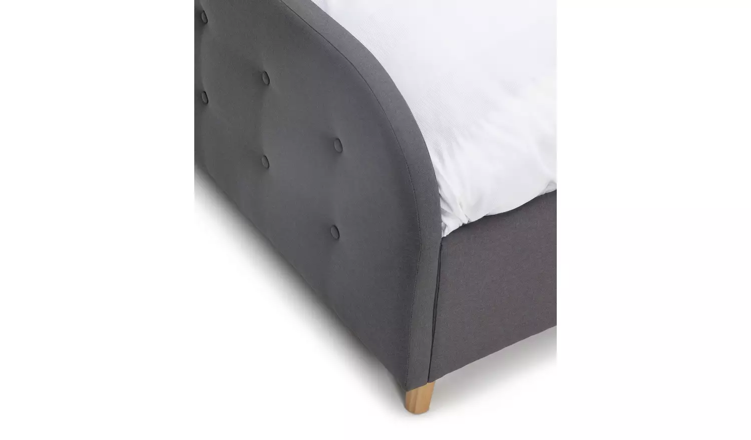 Argos Home Ashby Kingsize Fabric Ottoman Bed Frame - Grey