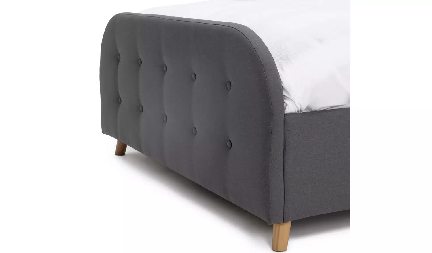 Argos Home Ashby Small Double Fabric Ottoman Bed Frame -Grey