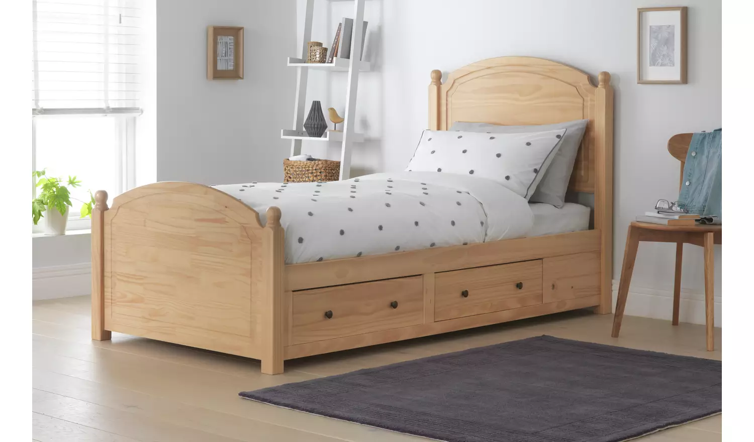 Argos Home Emberton Single Wooden Bed Frame - Pine