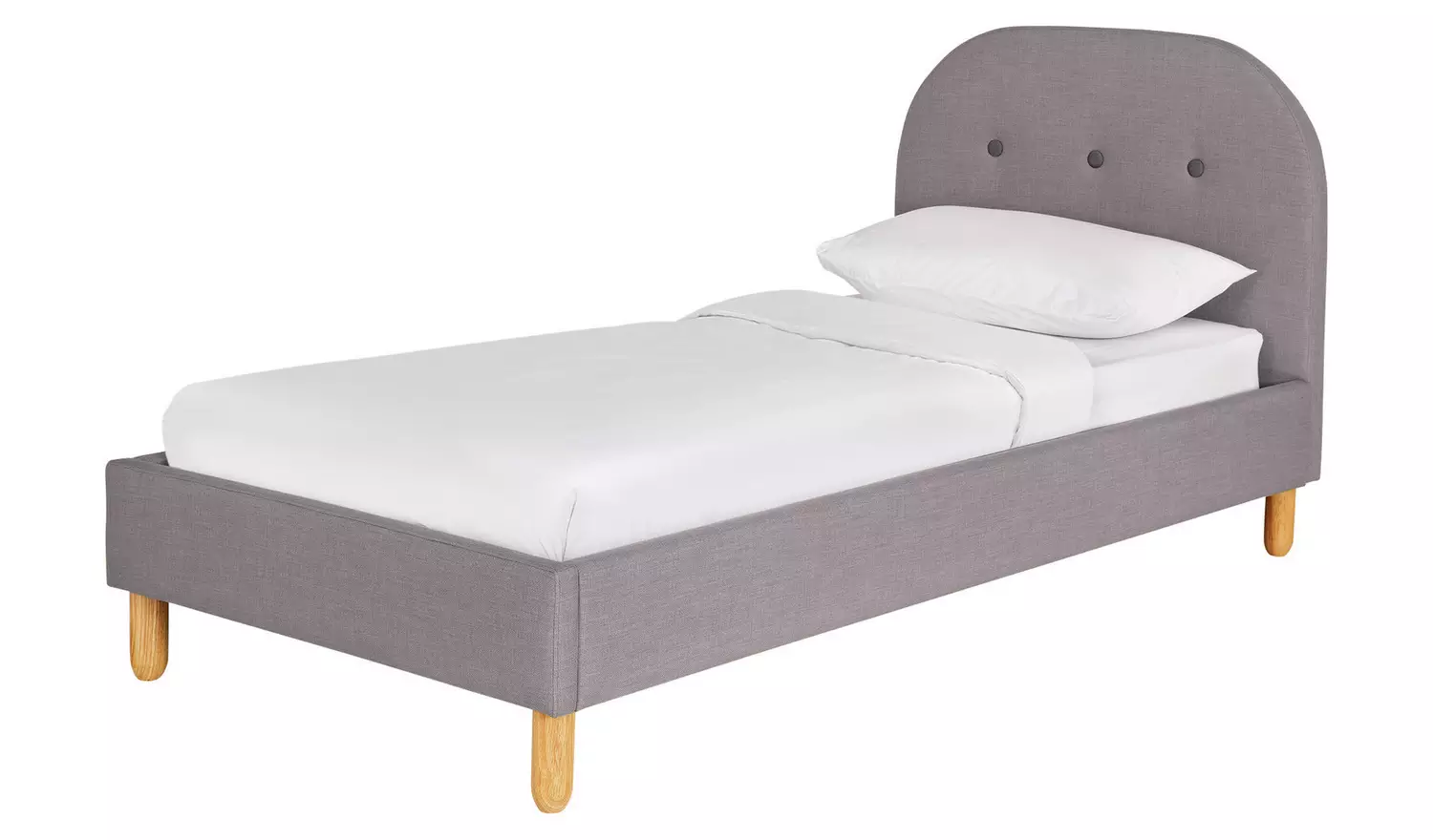 Habitat Elin Single Fabric Bed Frame - Light Grey