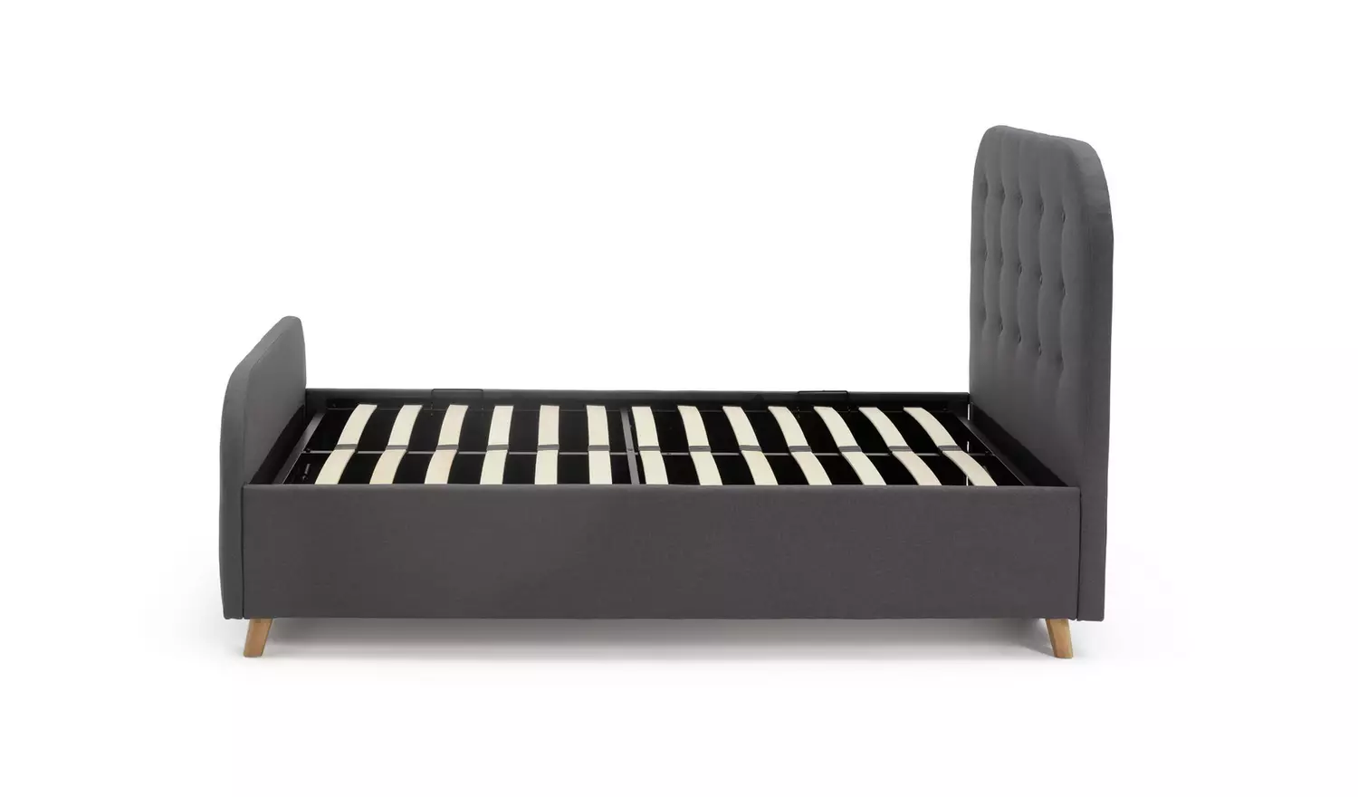 Argos Home Ashby Ottoman Double Fabric Bed Frame - Grey