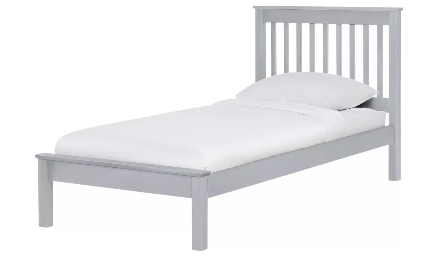 Argos Home Aspley Single Wooden Bed Frame - Grey