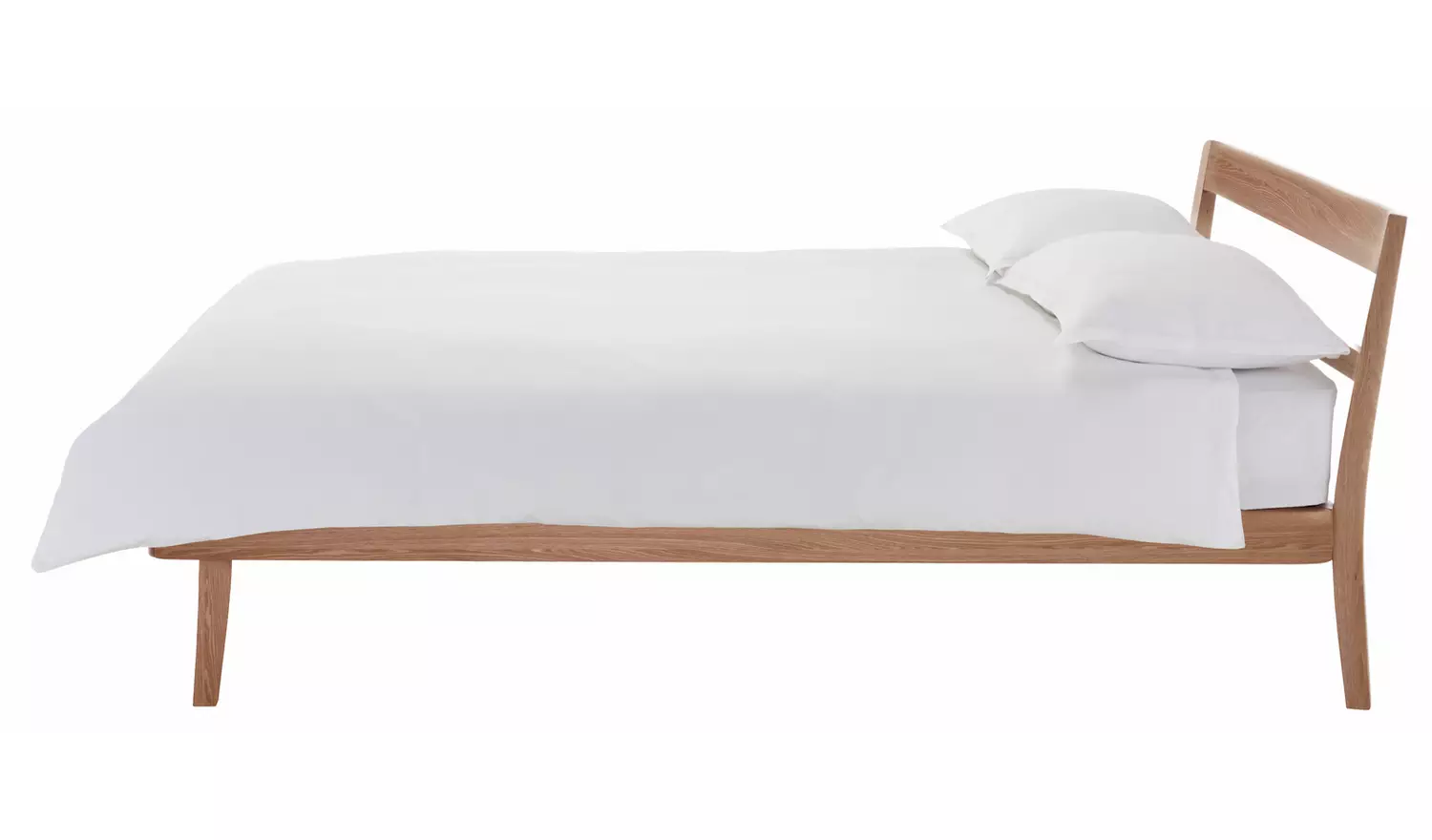 Habitat Tatsuma Double Wooden Bed Frame - Ash