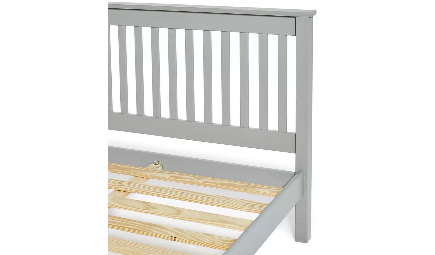 Argos Home Aspley Double Wooden Bed Frame - Grey