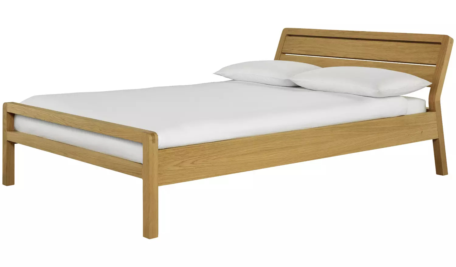 Habitat Radius Kingsize Wooden Bed Frame - Oak