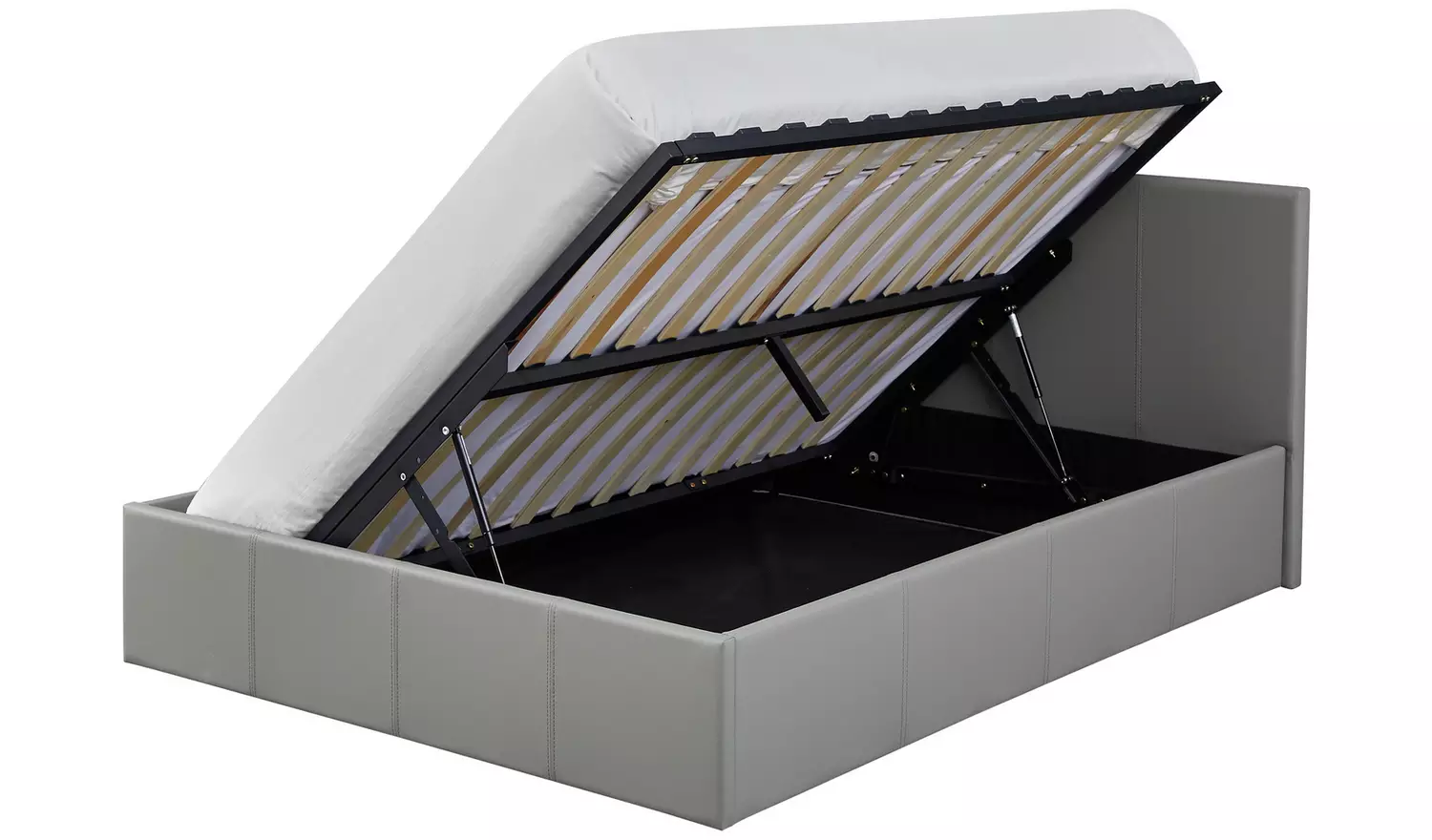 Argos Home Lavendon Double Side Open Ottoman Bed Frame- Grey