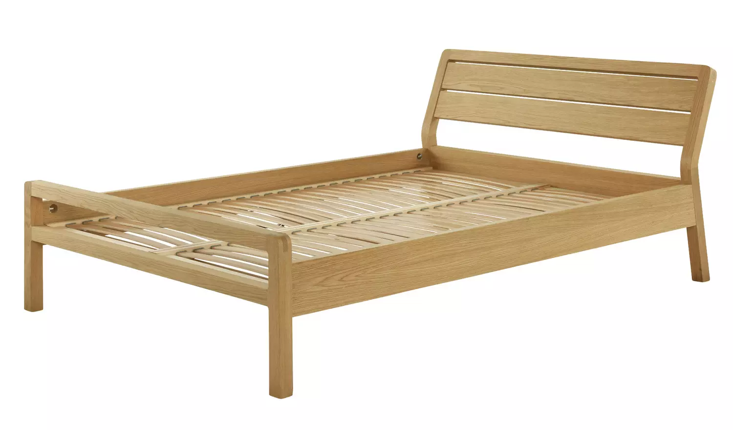 Habitat Radius Double Wooden Bed Frame - Oak