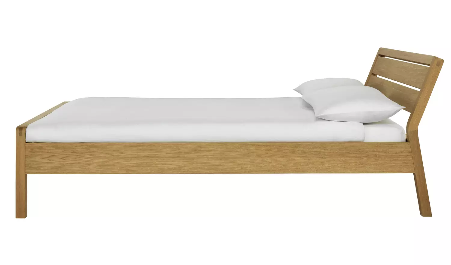 Habitat Radius Double Wooden Bed Frame - Oak