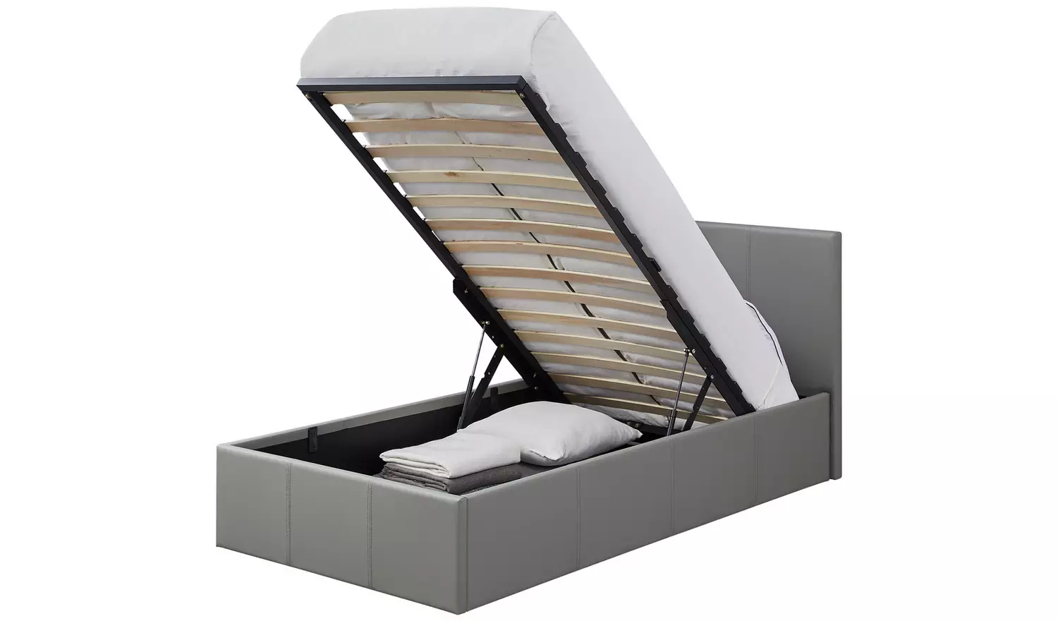 Argos Home Lavendon Single End Open Ottoman Bed Frame - Grey